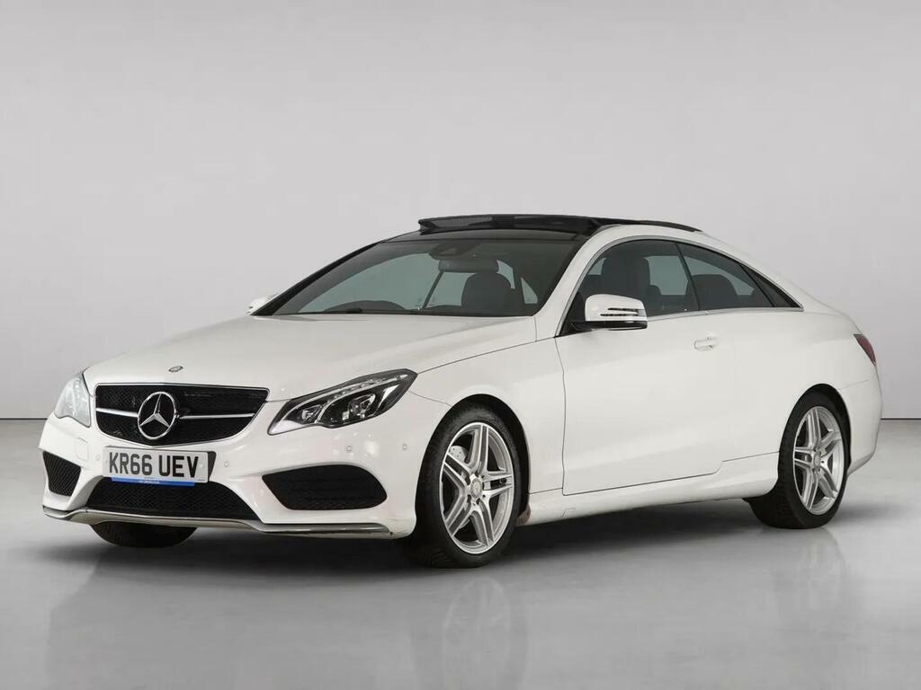 Mercedes-Benz E Class 2.1 E220d Amg Line Edition Coupe G-tron White #2