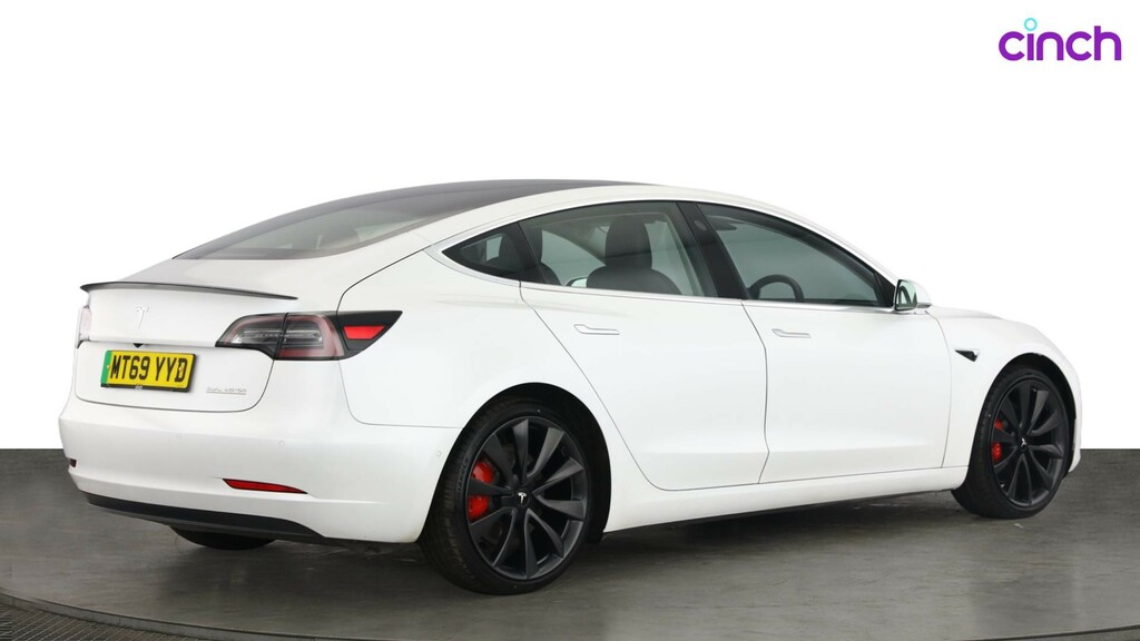 Tesla Model 3 Long Range Awd White #3