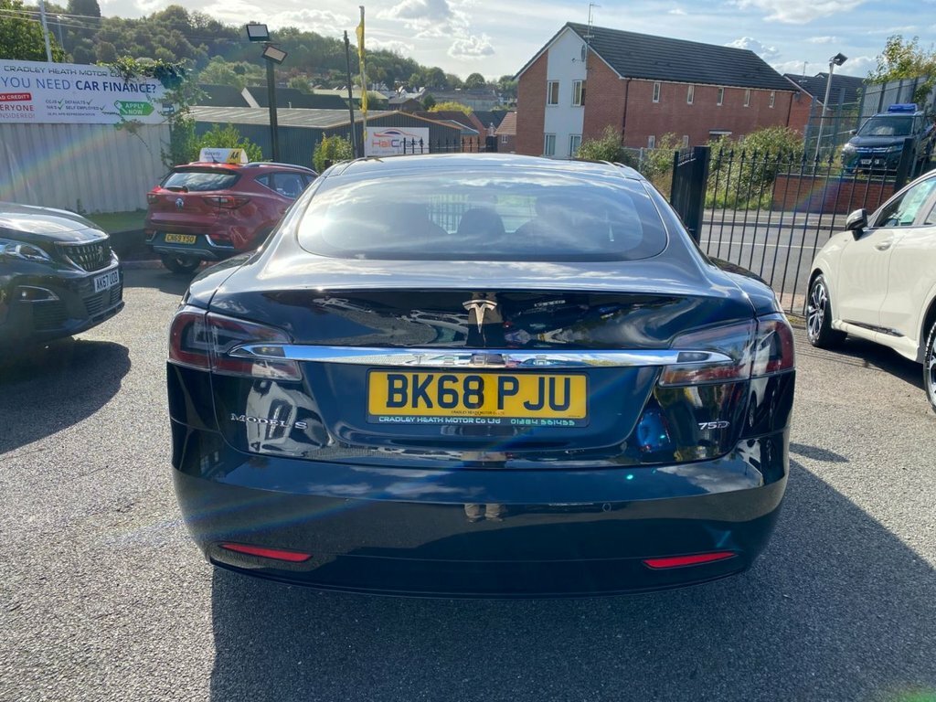 Tesla Model S Hatchback Black #5