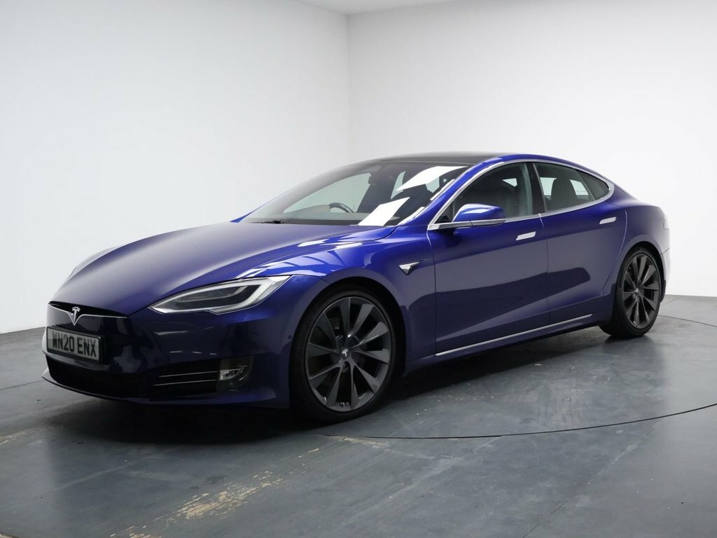 Tesla Model S Hatchback Blue #5