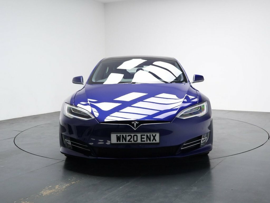 Tesla Model S Hatchback Blue #4