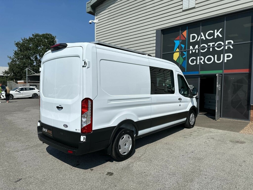 Ford Transit Custom 2.0 350 Ecoblue Trend Crew Van Double Cab Dies Silver #12