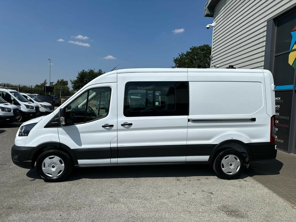Ford Transit Custom 2.0 350 Ecoblue Trend Crew Van Double Cab Dies Silver #11