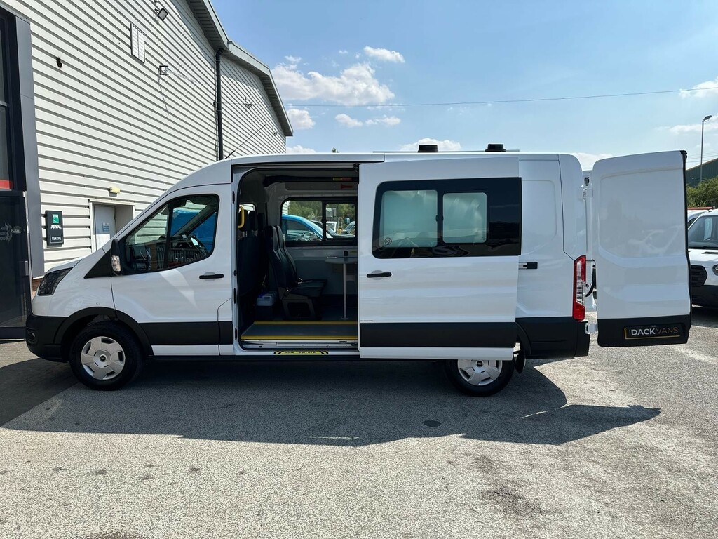 Ford Transit Custom 2.0 350 Ecoblue Trend Crew Van Double Cab Dies Silver #7