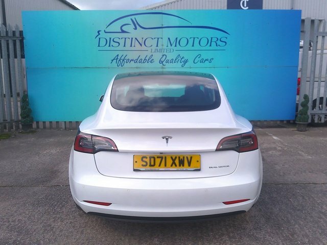 Tesla Model 3 Motor Long Range Saloon SD71XWV White #5
