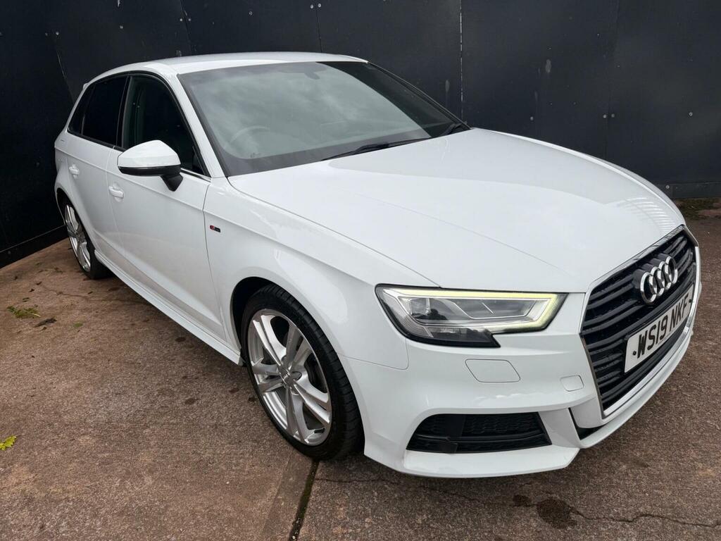 Audi A3 1.6 Tdi 30 S Line Sportback Euro 6 Ss White