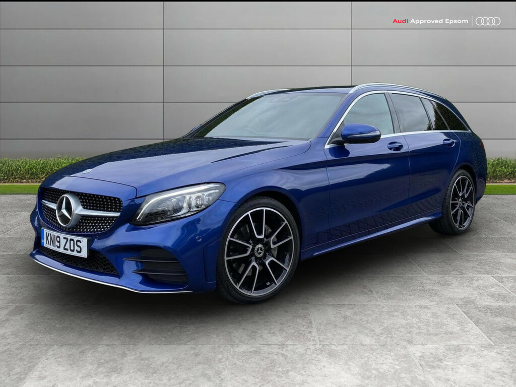 Mercedes-Benz C Class C200 Amg Line Premium 9G-tronic Blue #3