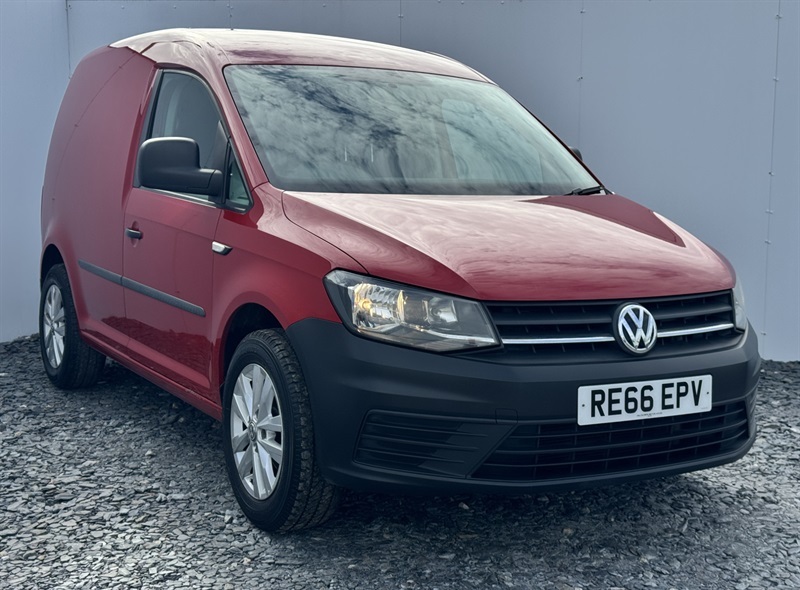 Volkswagen Caddy 1.6 Tdi C20 Bluemotion Tech Startline Panel Van Red