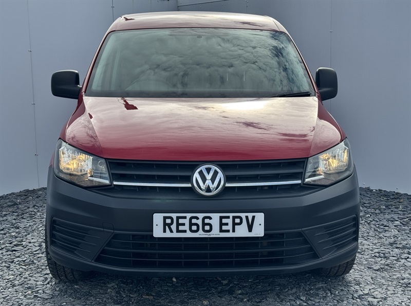 Volkswagen Caddy 1.6 Tdi C20 Bluemotion Tech Startline Panel Van Red #2