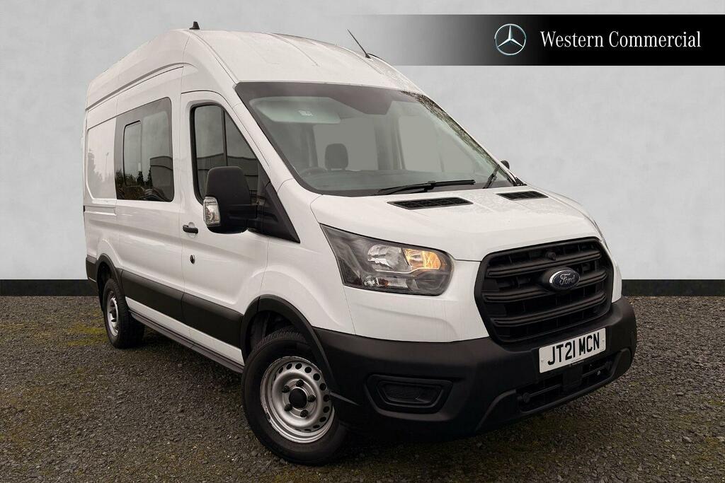 Ford Transit Custom 2.0 350 Ecoblue Leader Crew Van Fwd L2 H2 Euro 6 White