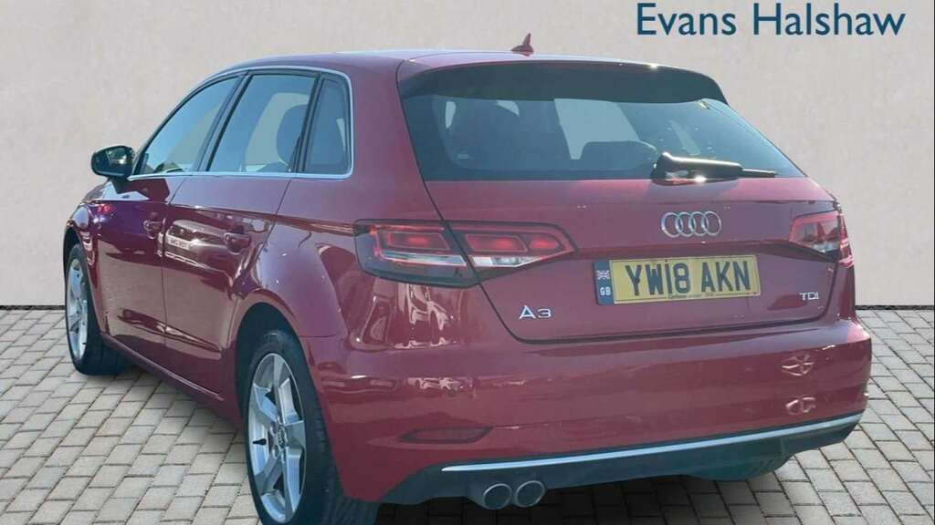 Audi A3 2.0 Tdi Sport S Tronic 7 Speed 2018 Red #2