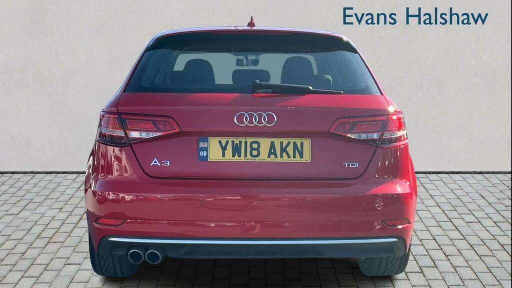 Audi A3 2.0 Tdi Sport S Tronic 7 Speed 2018 Red #5