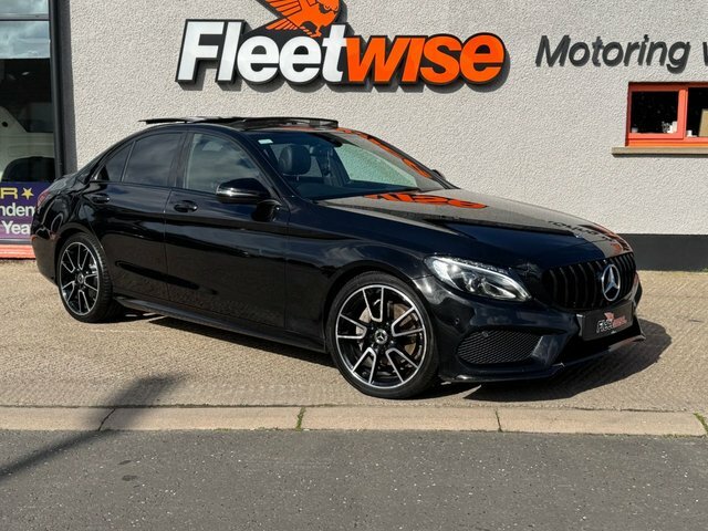 Mercedes-Benz C Class 2.1 C220d Amg Line Premium Saloon 7G- Black