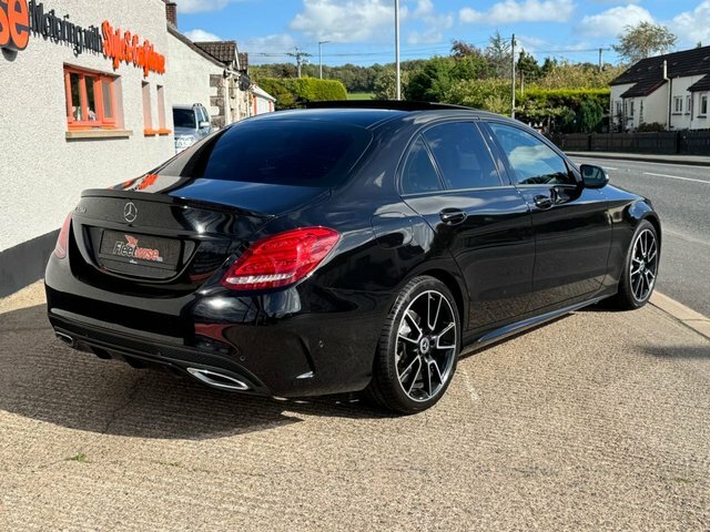 Mercedes-Benz C Class 2.1 C220d Amg Line Premium Saloon 7G- Black #4