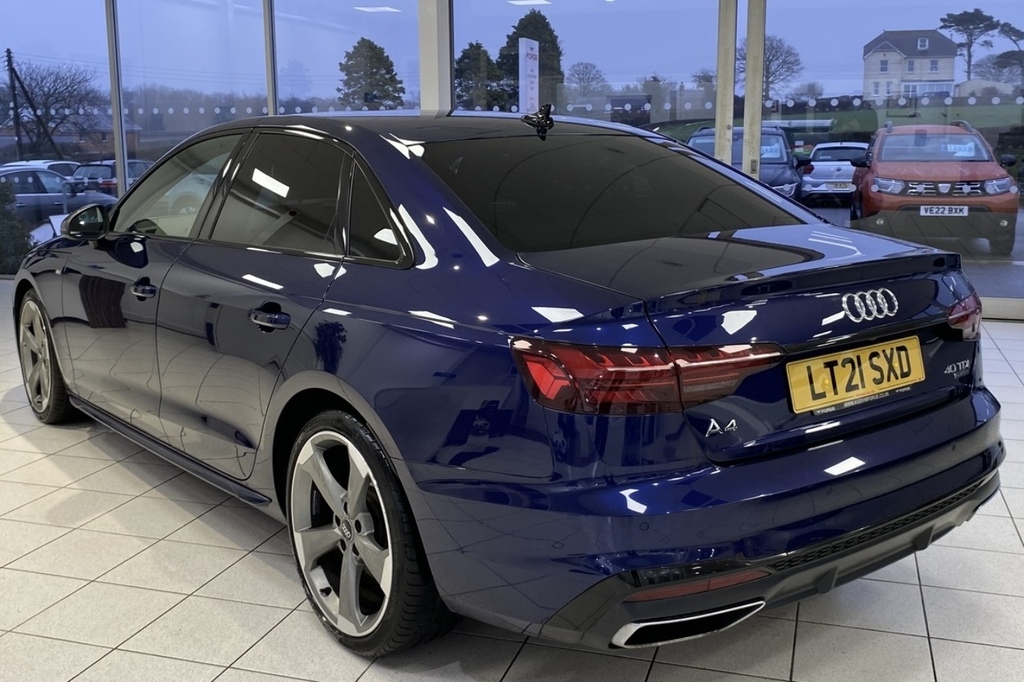 Audi A4 Black Edition 2.0 Tdi 40 Quattro Saloon S Tron Blue #6