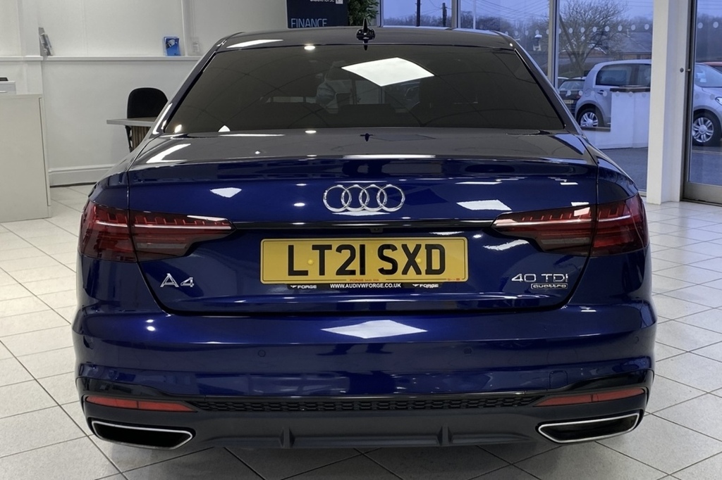Audi A4 Black Edition 2.0 Tdi 40 Quattro Saloon S Tron Blue #5