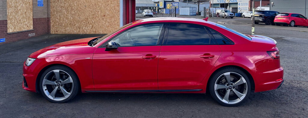 Audi A4 2.0 Tfsi 35 Black Edition Saloon Red #3