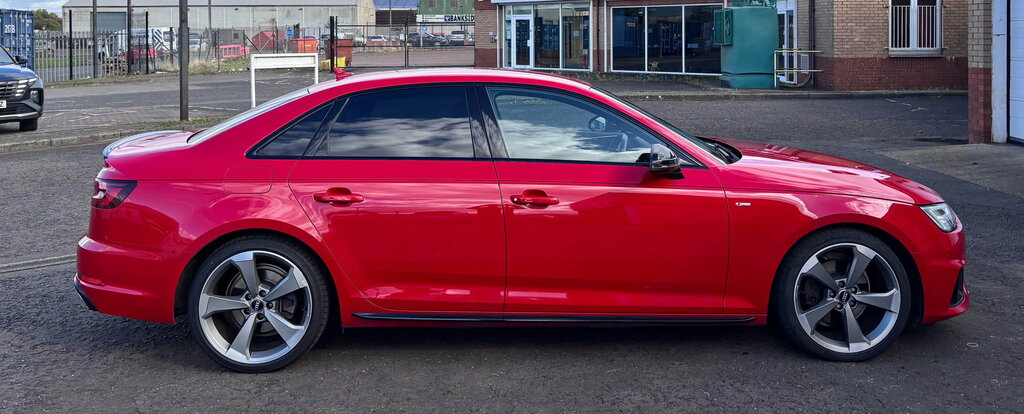 Audi A4 2.0 Tfsi 35 Black Edition Saloon Red #2