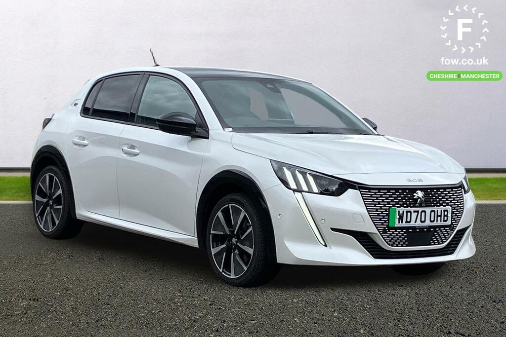 Peugeot e-208 100Kw Gt 50Kwh White