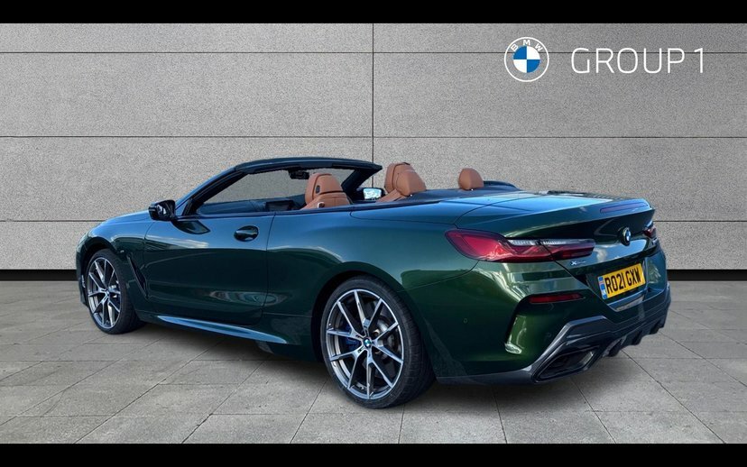 BMW 8 Series M850i Xdrive Convertible Green #2