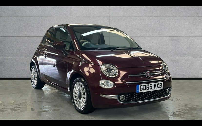 Fiat 500 1.2 Lounge Hatchback Dualogic 69 Bhp Red