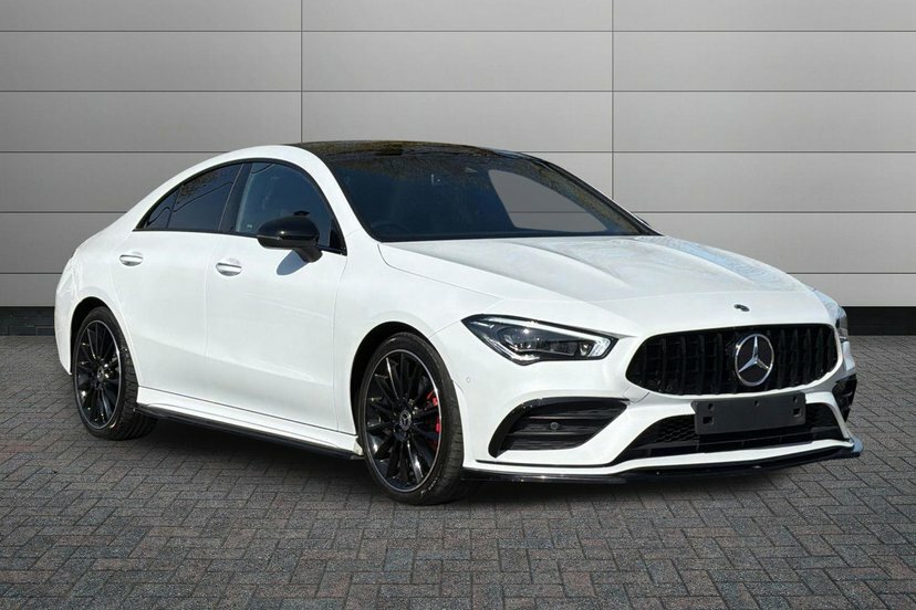 Mercedes-Benz CLA Class Cla220d Amg Line Night Edition Premium Plus Coupe White