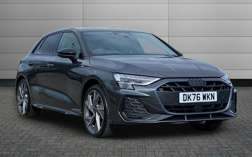 Audi A3 1.5 Tfsi Black Edition Sportback S Tron Grey