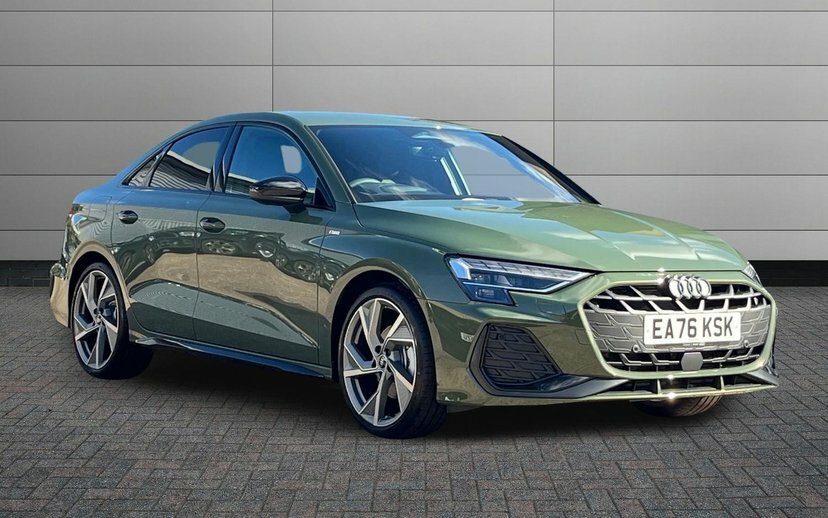 Audi A3 1.5 Tfsi 35 Black Edition Saloon S Tron Green