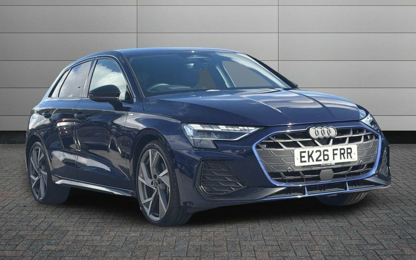 Audi A3 1.5 Tfsi Black Edition Sportback S Tron Blue