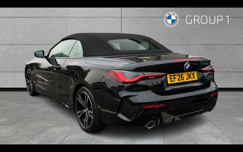 BMW 4 Series 420I M Sport Convertible Black #2