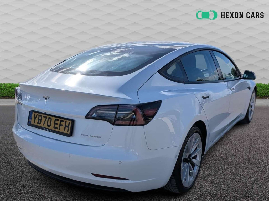 Tesla Model 3 Long Range Awd 4Wd White #4