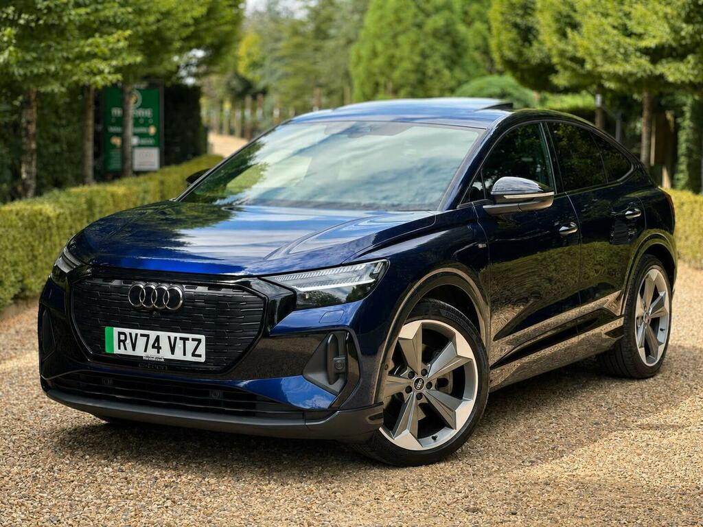 Audi Q4 E Tron Suv 45 Black Edition Sportback Quattro 82 Blue