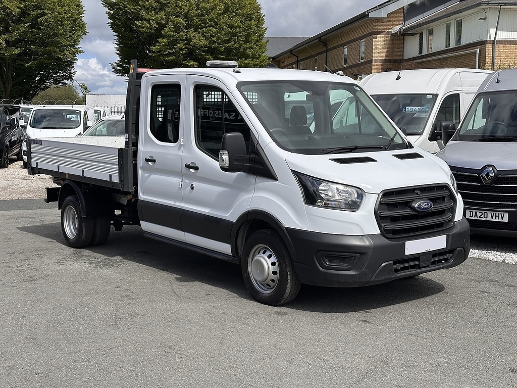 Ford Transit Custom 350 Ecoblue Leader Double Cab Tipper Rwd L3 Euro 6 White #5