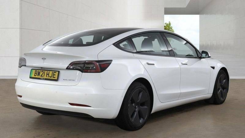 Tesla Model 3 Long Range Awd White #6