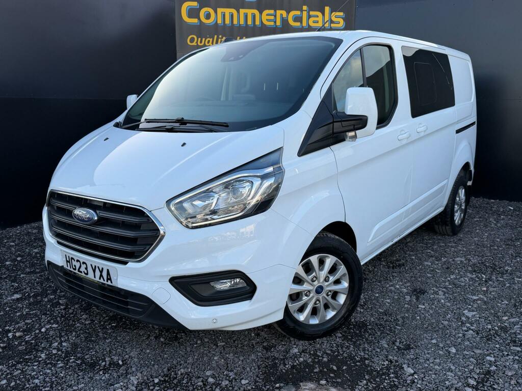 Ford Transit Custom 2.0 300 Ecoblue Limited Crew Van L1 H1 Euro 6 Ss White #2