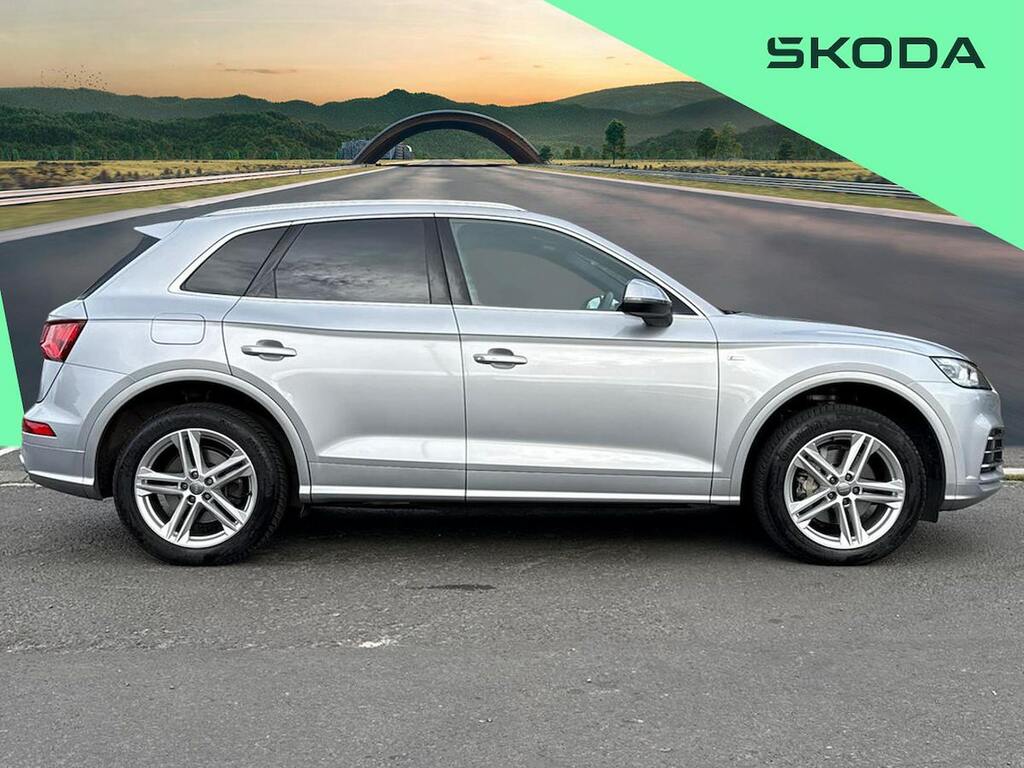 Audi Q5 2.0 Tdi 40 S Line Suv S Tronic Quattro Silver #3