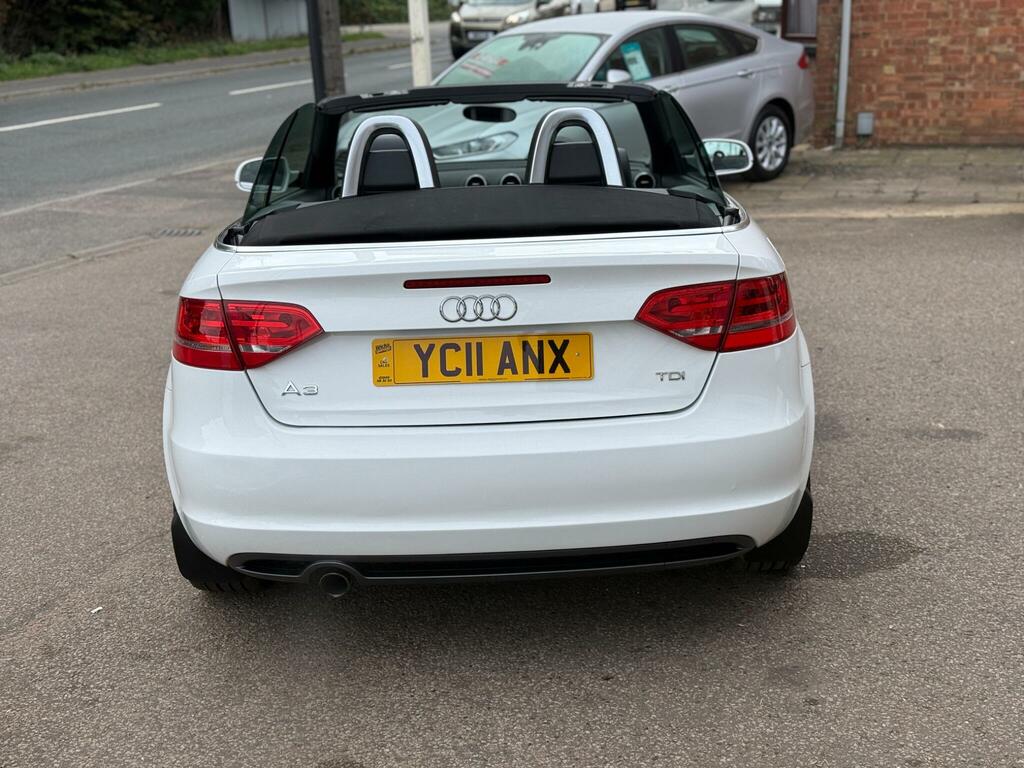 Audi A3 Cabriolet 2.0 Tdi S Line Euro 5 Ss White #4
