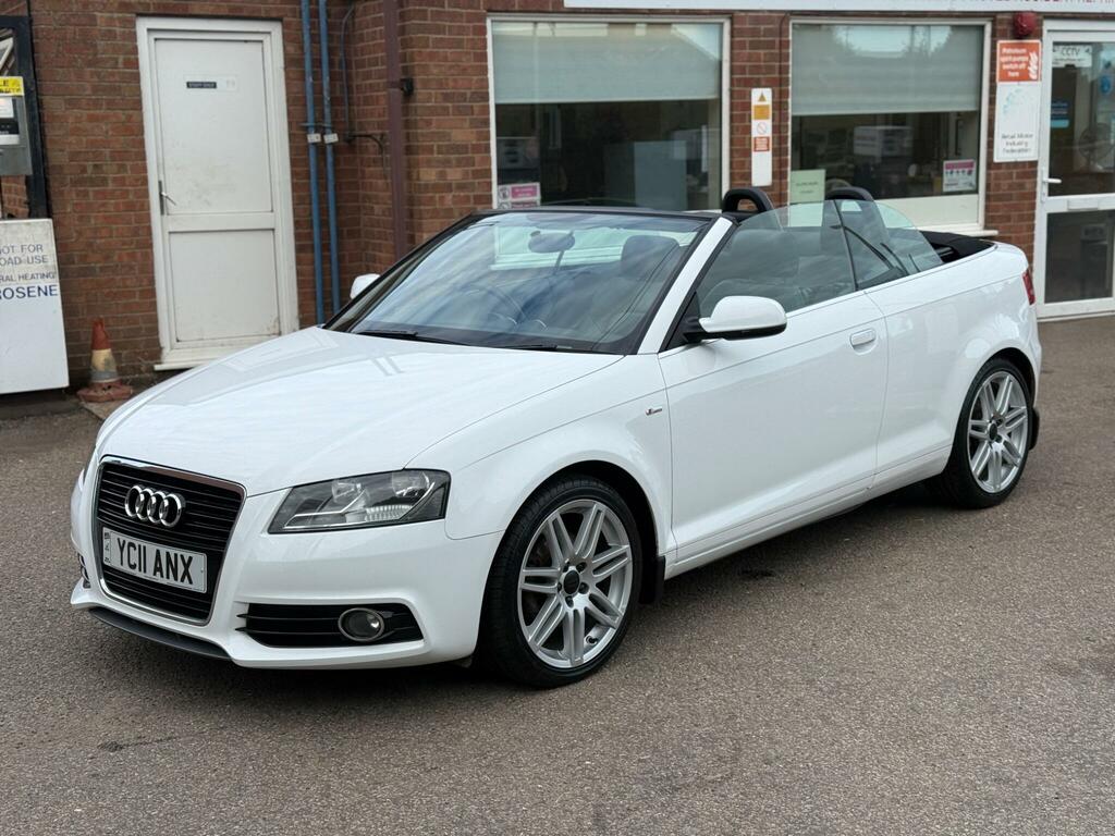 Audi A3 Cabriolet 2.0 Tdi S Line Euro 5 Ss White