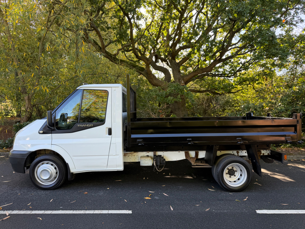 Ford Transit Custom 350 Single Cab Tipper 2.2 Chain Low Miles 74K White #3