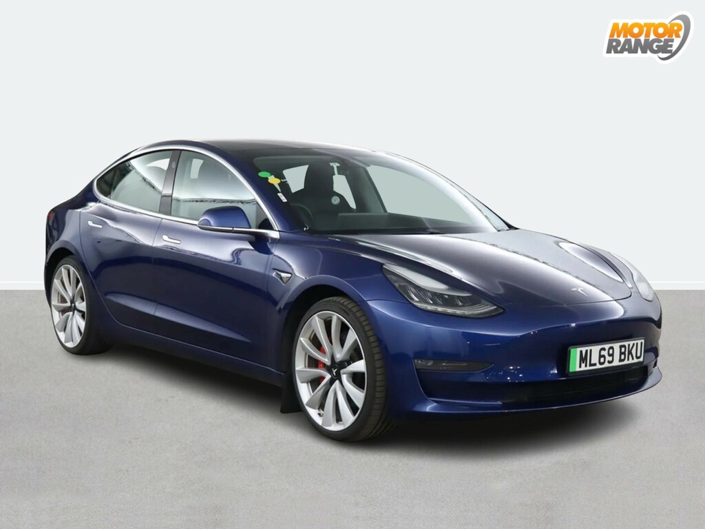 Tesla Model 3 Performance Awd Performance Upgrade Blue