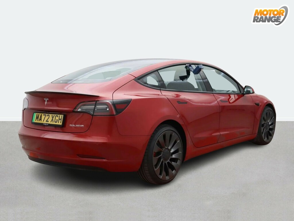 Tesla Model 3 Performance Awd Performance Upgrade Red #4