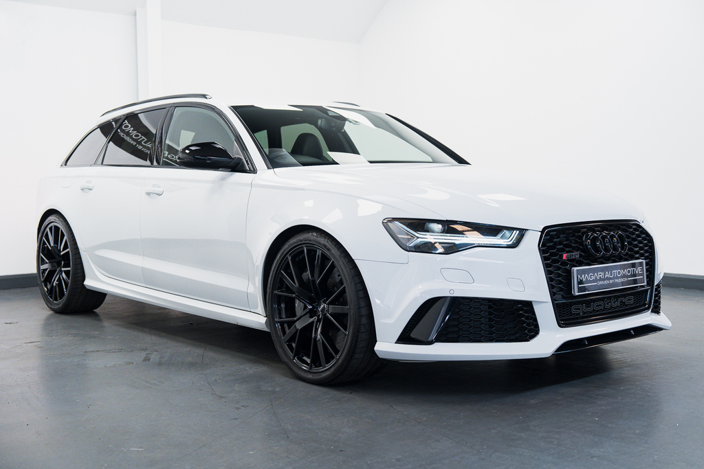 Audi RS6 Avant Petrol OY17GYA White #5