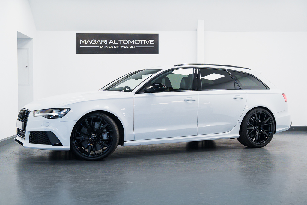 Audi RS6 Avant Petrol OY17GYA White #2