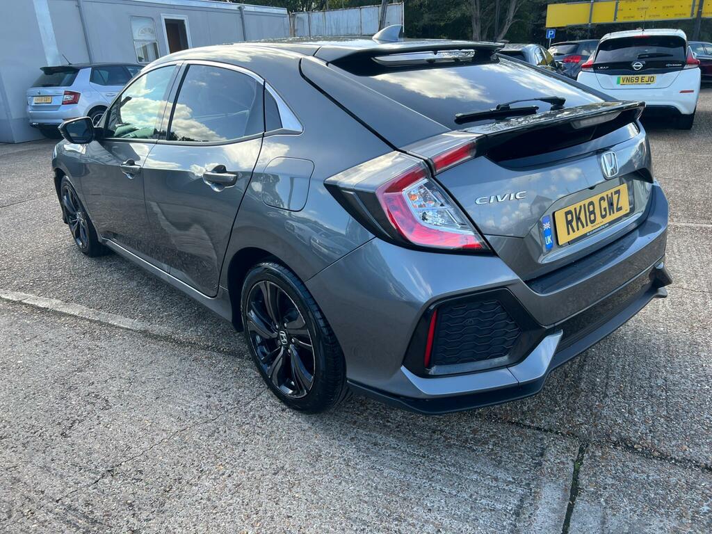 Honda Civic 1.0 Vtec Turbo Ex Euro 6 Ss Grey #5