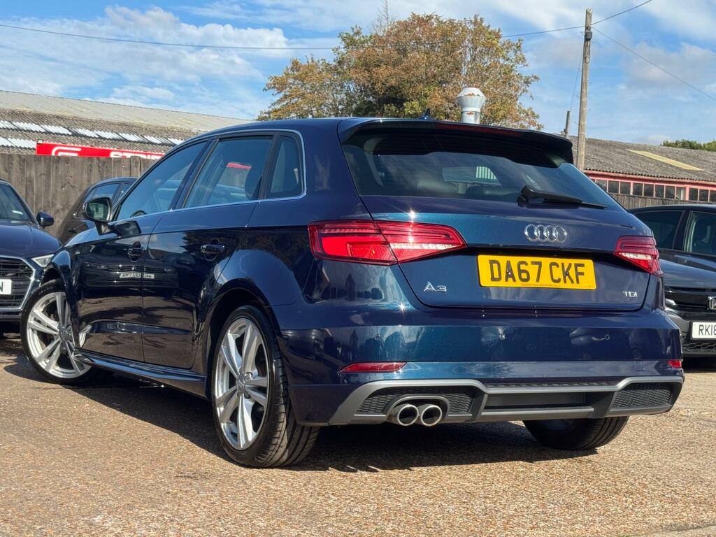 Audi A3 2.0 Tdi S Line Sportback S Tronic Euro 6 Ss Blue #5