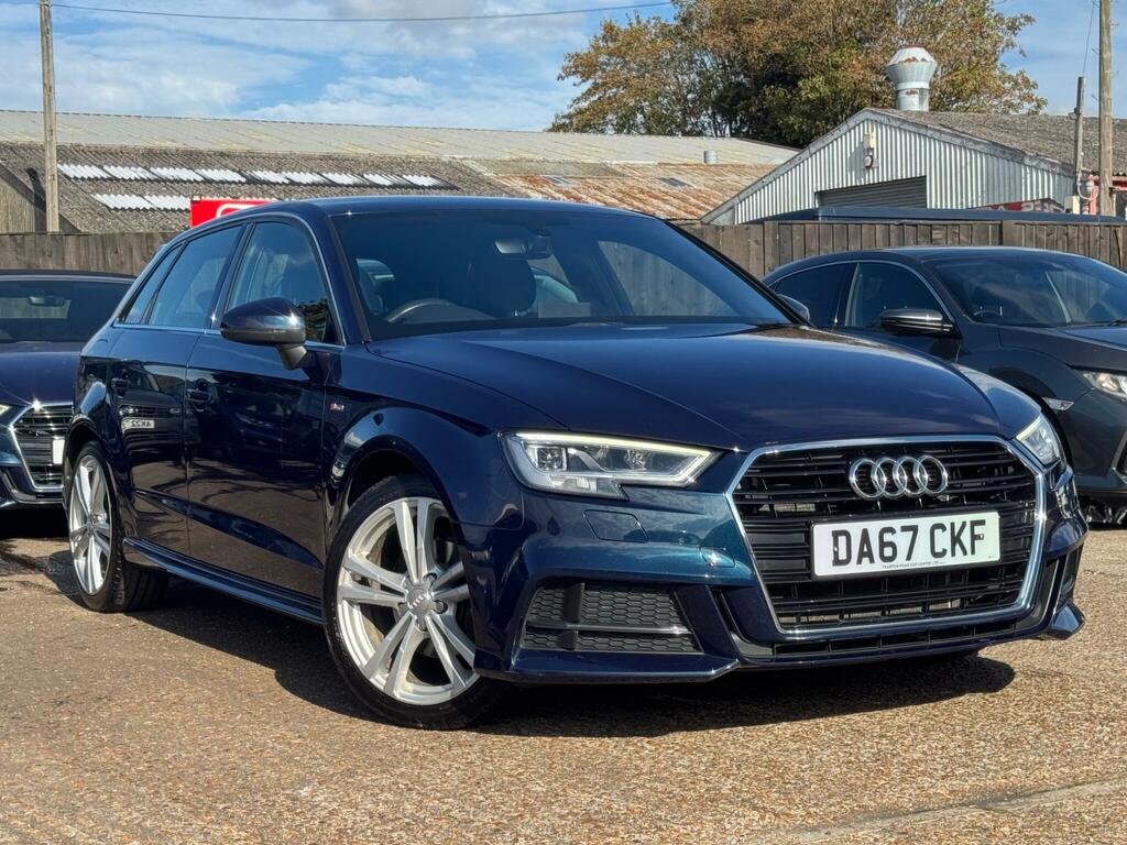 Audi A3 2.0 Tdi S Line Sportback S Tronic Euro 6 Ss Blue