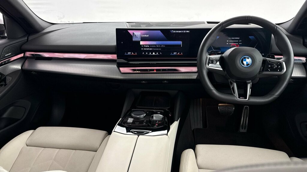BMW 5 Series 530E M Sport Saloon Black #4