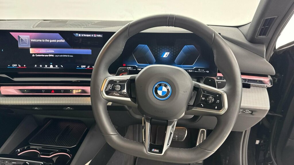 BMW 5 Series 530E M Sport Saloon Black #5