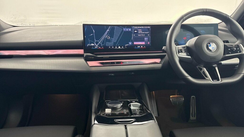 BMW 5 Series 520I M Sport Saloon Black #4
