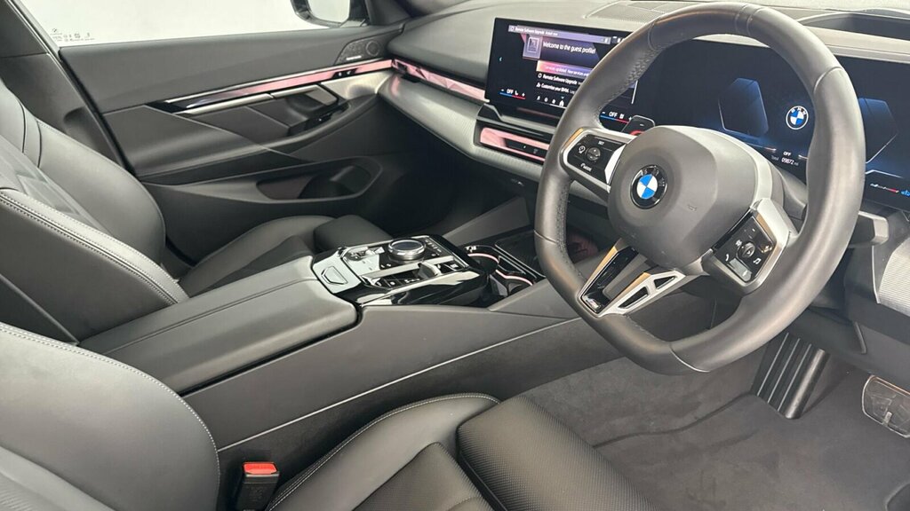 BMW 5 Series 520I M Sport Saloon Black #6
